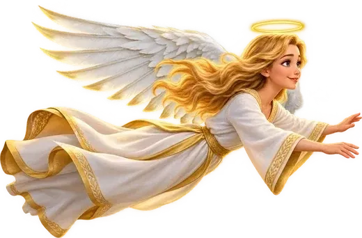 Seraphina the angel flying
